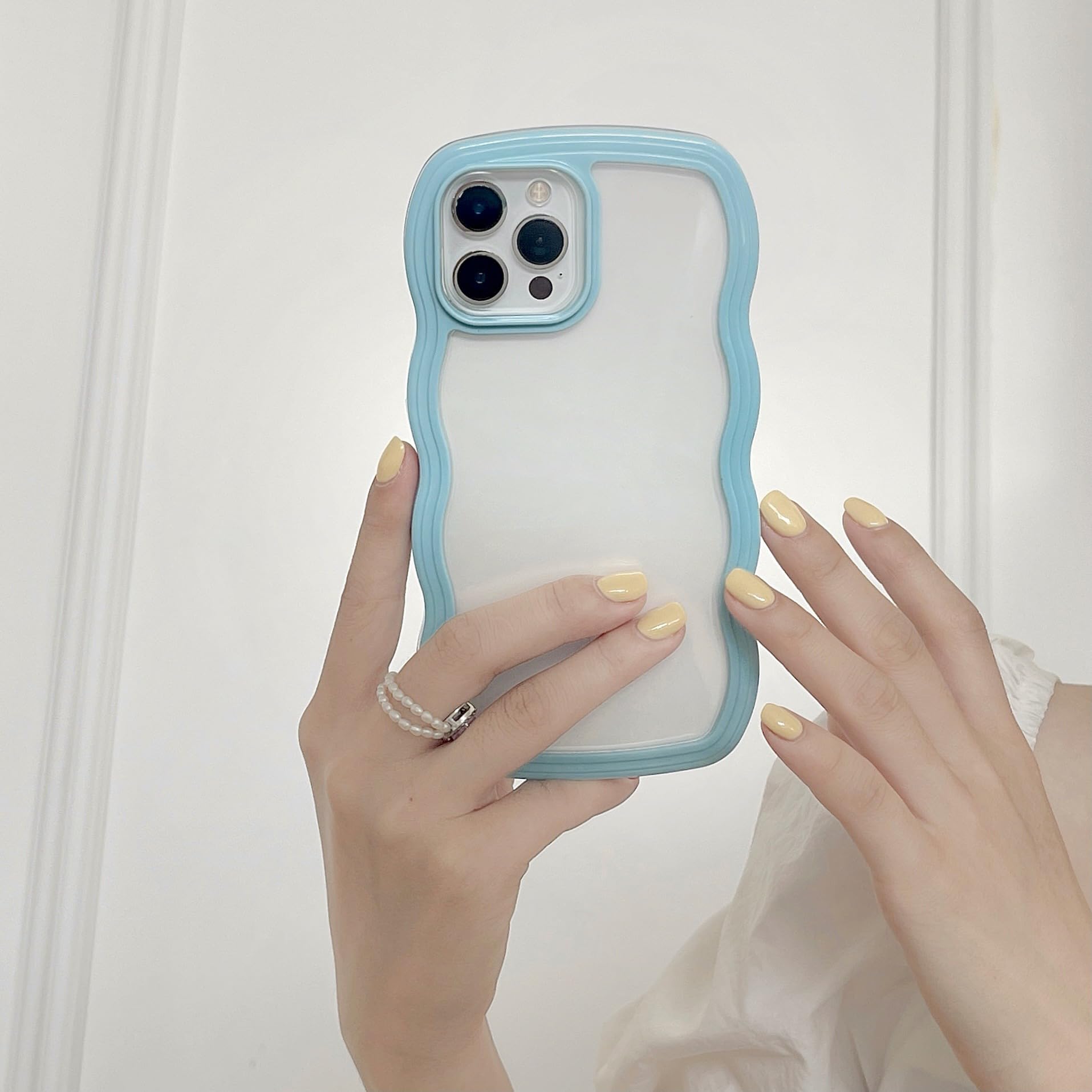 LeviDo Cover IPhone 14 Pro Silicone Trasparente Con Motivo Mare - Antiurto