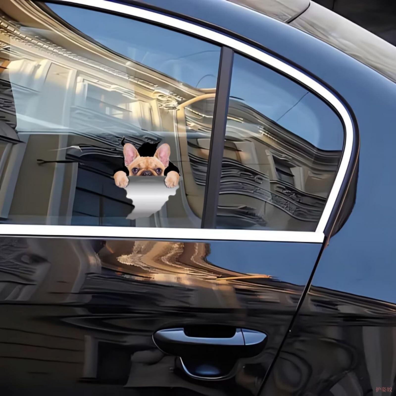 adesivi riflettenti per auto con bulldog dei , per decorare carrozzerie e finestrini - auto