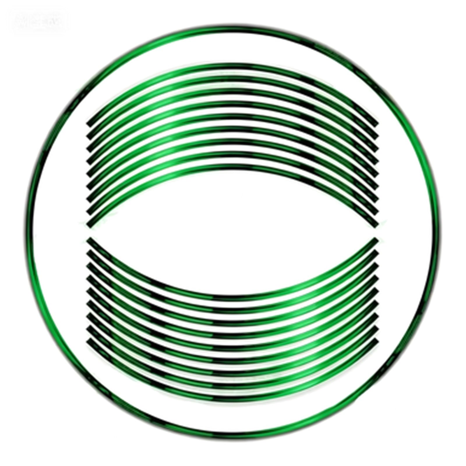 Reflective Motorcycle 17 Inch Front and Rear Wheel Stickers Fairing Hub Decals for Kawasaki for ER-6F for ER6F(Color8)