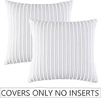 Vista 6 de UGASA - Juego de 2 fundas de almohada de terciopelo a rayas, funda decorativa para cojín con cremallera oculta para el hogar, sofá, dormitorio