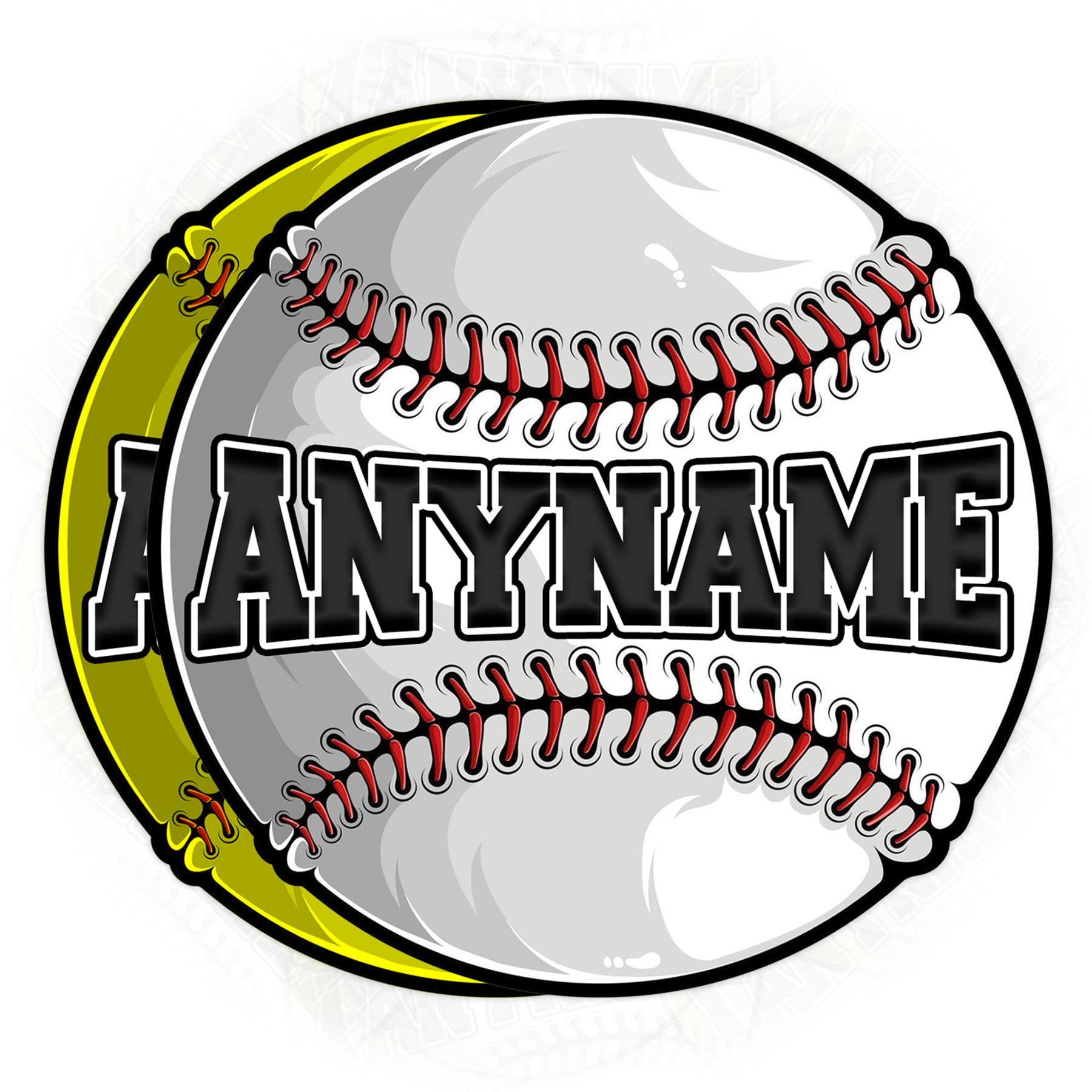 Custom Baseball Bat Knob Stickers – Personalized Softball Name & Number Decal, Waterproof Vinyl for Bat, Helmet, Car, Laptop, Water Bottle, Tumbler,