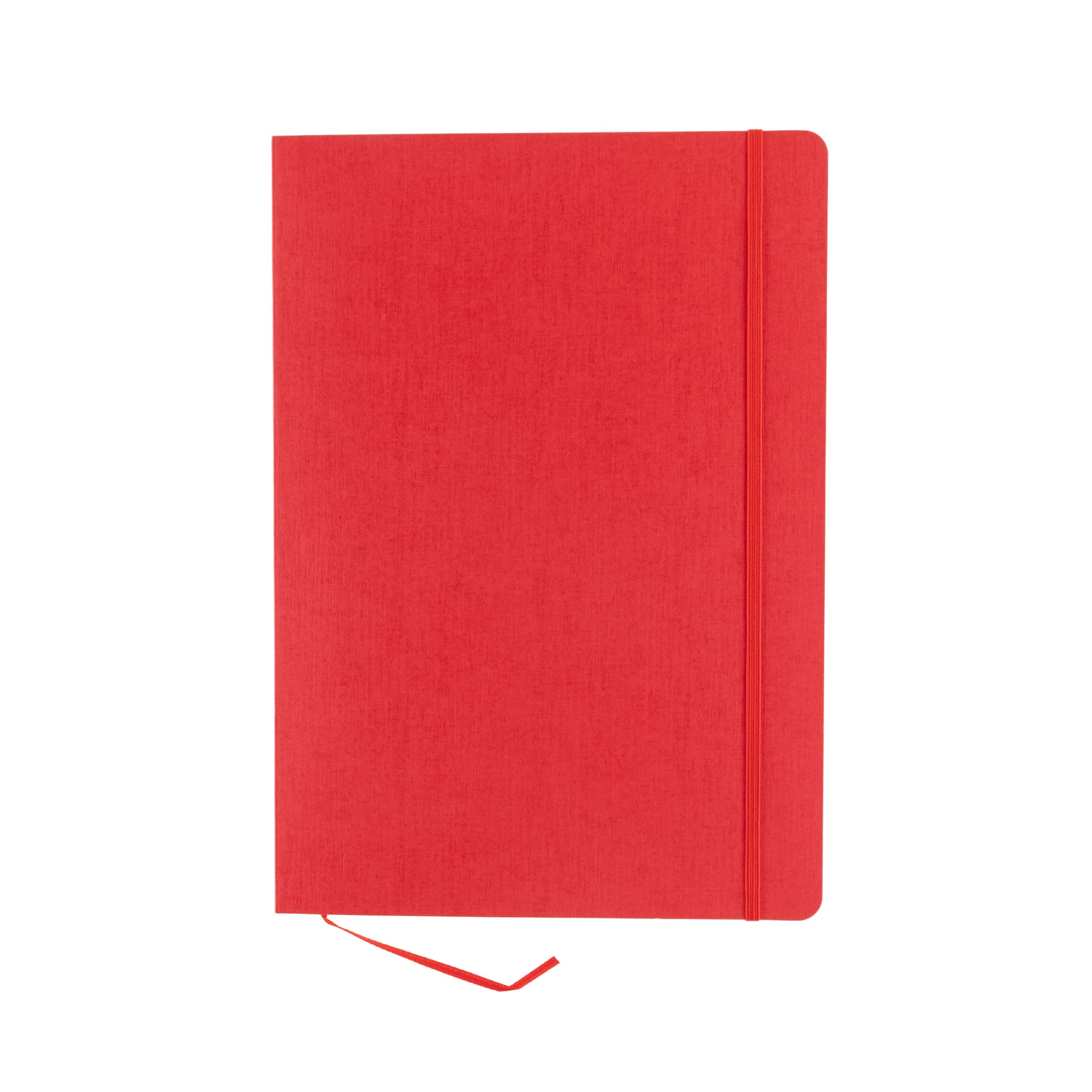 Cahier relié Fabriano Ecoqua Plus A4 ligné rouge : carnet de notes de bureau