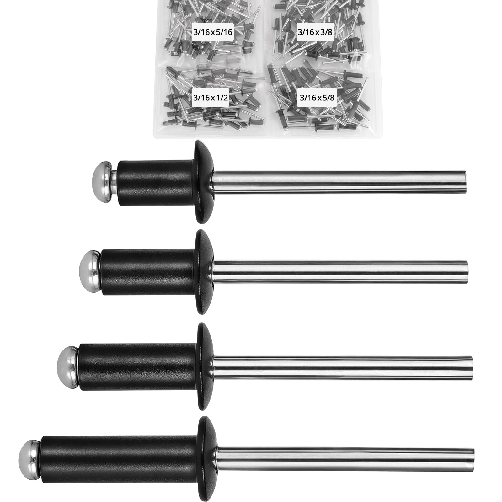 70 Pcs Rivet Assortment Kit - Blind Rivets -13