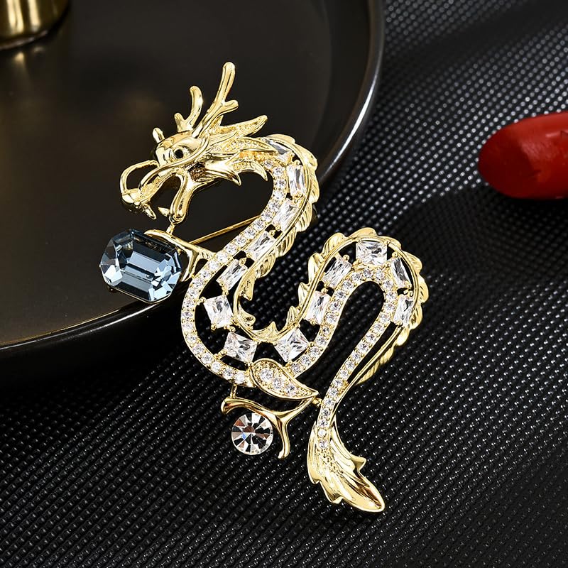 Image of Animal Brooch for Women Girls 18k Gold Plated Animal Brooch Pin Rhinestone Animal Brooch Lapel Pin Jewelry Thanksgiving Day Birthday Wedding Gifts for Mom Wife