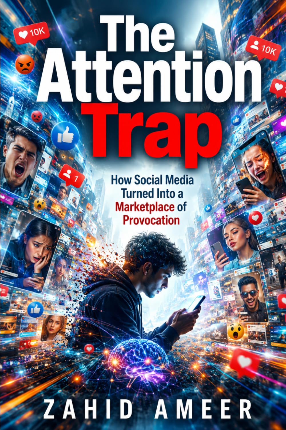 The Attention Trap: How Social Media Turned Into a Marketplace of Provocation: A Deep Investigation into Algorithms, Outrage, Virality, and the Battle for Human Attention