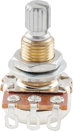 Miniatura 5 de Musiclily Macetas de guitarra B25K con rosca de latón profesional, potenciómetros cónicos lineales para guitarra eléctrica o bajo (juego de 2)