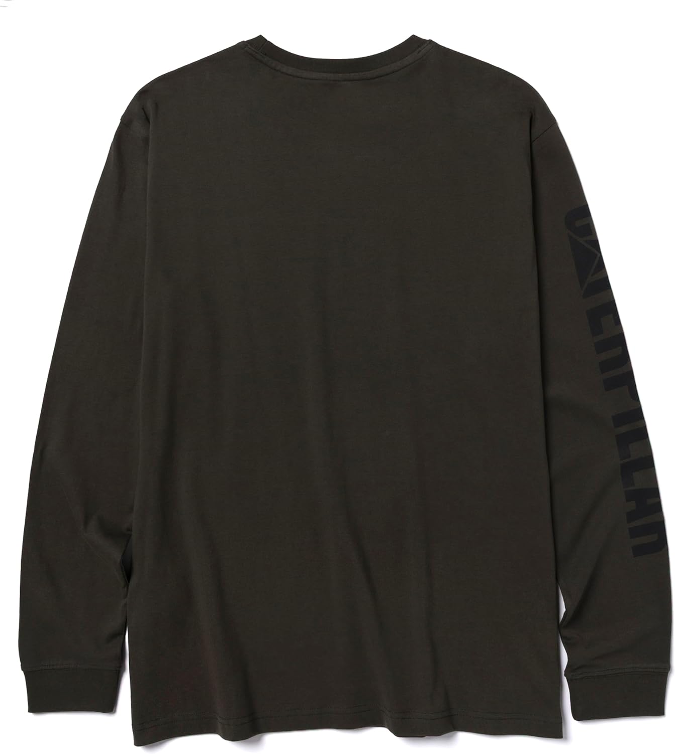 Caterpillar Trademark Banner Long Sleeve Tee Shirts for Men with Center Back Neck Wire Management Loop and Cat Workwear Logo - Image 2