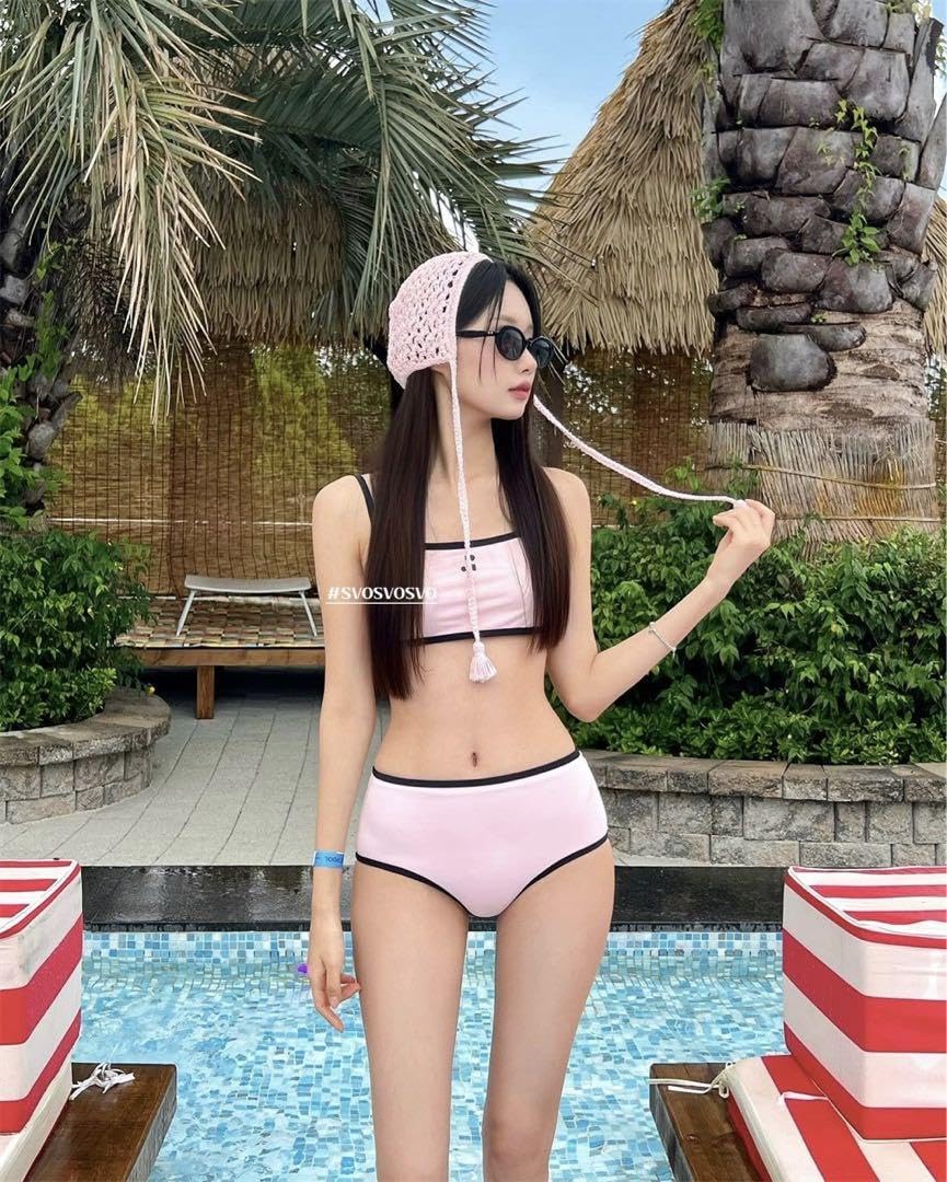 Amazon.co.jp: rest&recreation r&r 韓国ブランド 水着 ピンク