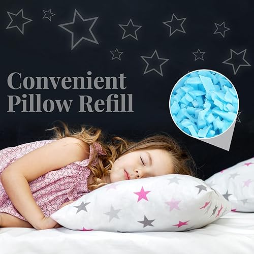 Miniatura 6 de Frienda Relleno de puf de 5 libras a granel, relleno de espuma viscoelástica, relleno de espuma suave triturada para relleno de puf, almohada de