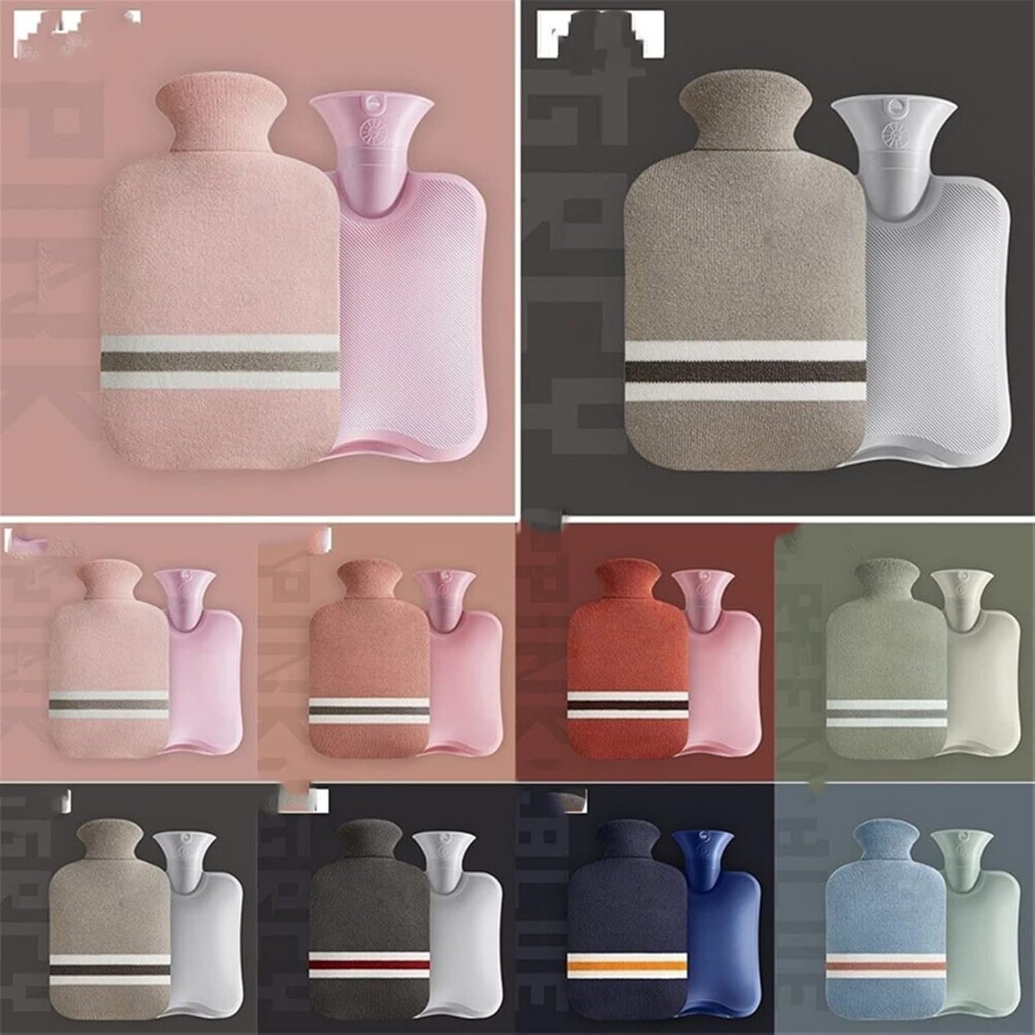 XTYPE Hot Water Bottle with lid for Cold Protection and Warm Water Injection Portable Hand Warmer hot Water Bag for Hand Warmer