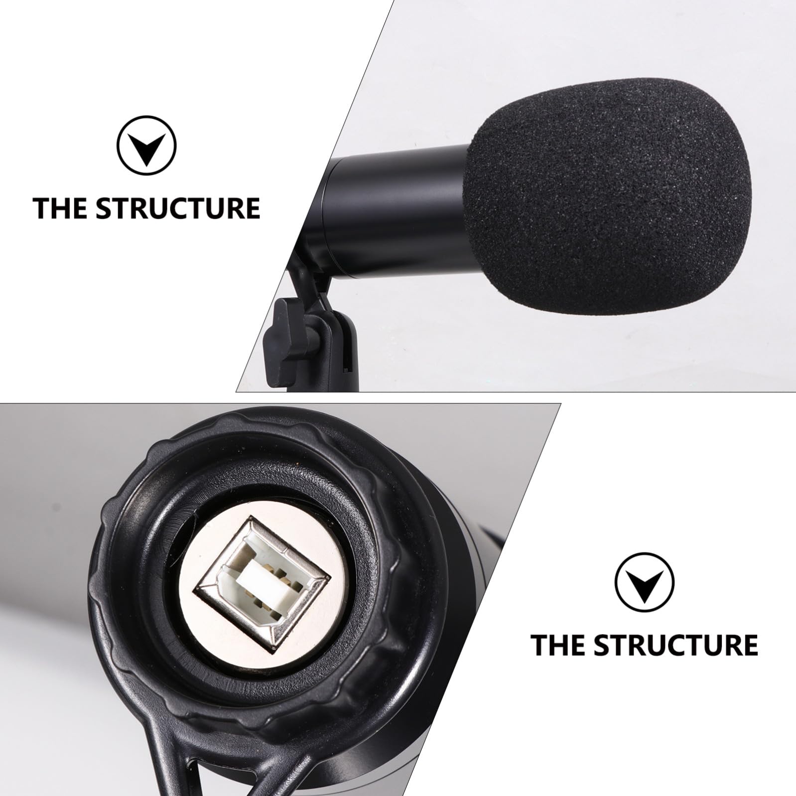 Micrófono Condensador USB para Ordenador con Soporte Trípode Kit Completo para Grabación Streaming Karaoke y Chat PC de Escritorio