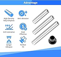 Vista 4 de Wsays Kit de bujes de brazo A de HDPE resistente compatible con Polaris Ranger XP 800/XP 800 Crew 2010-2014 Ranger 900 Diesel/900 Diesel Crew