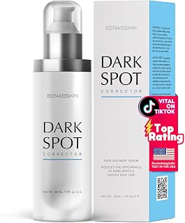 EnaSkin Dark Spot Remover for Face and Body: Advanced Formula Spot Corrector Cream to Fade Age Spots, Sun Spots, Freckles, Melasma, and Brown Spots for Women and Men (1.7 Oz)