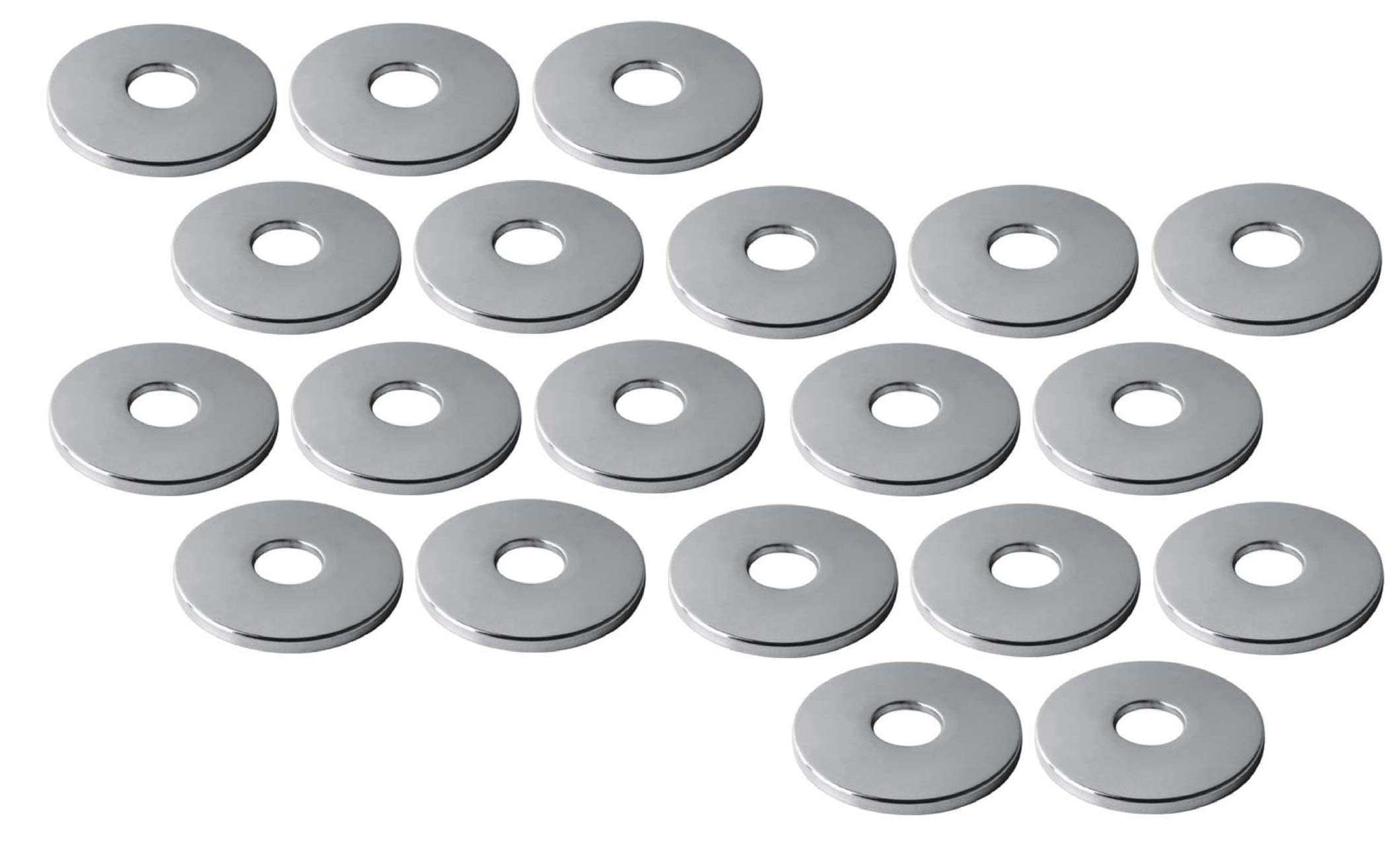 CUROVIT Brass Chrome Plated Set of 20pc Round Wall Flange/Free Cap for Taps/Kitchen Mixture/Bathroom Mixture in Kitchen & Bathroom Fittings (Set of 20) (B09HKC5Y7B) Amazon Price History, Amazon Price Tracker