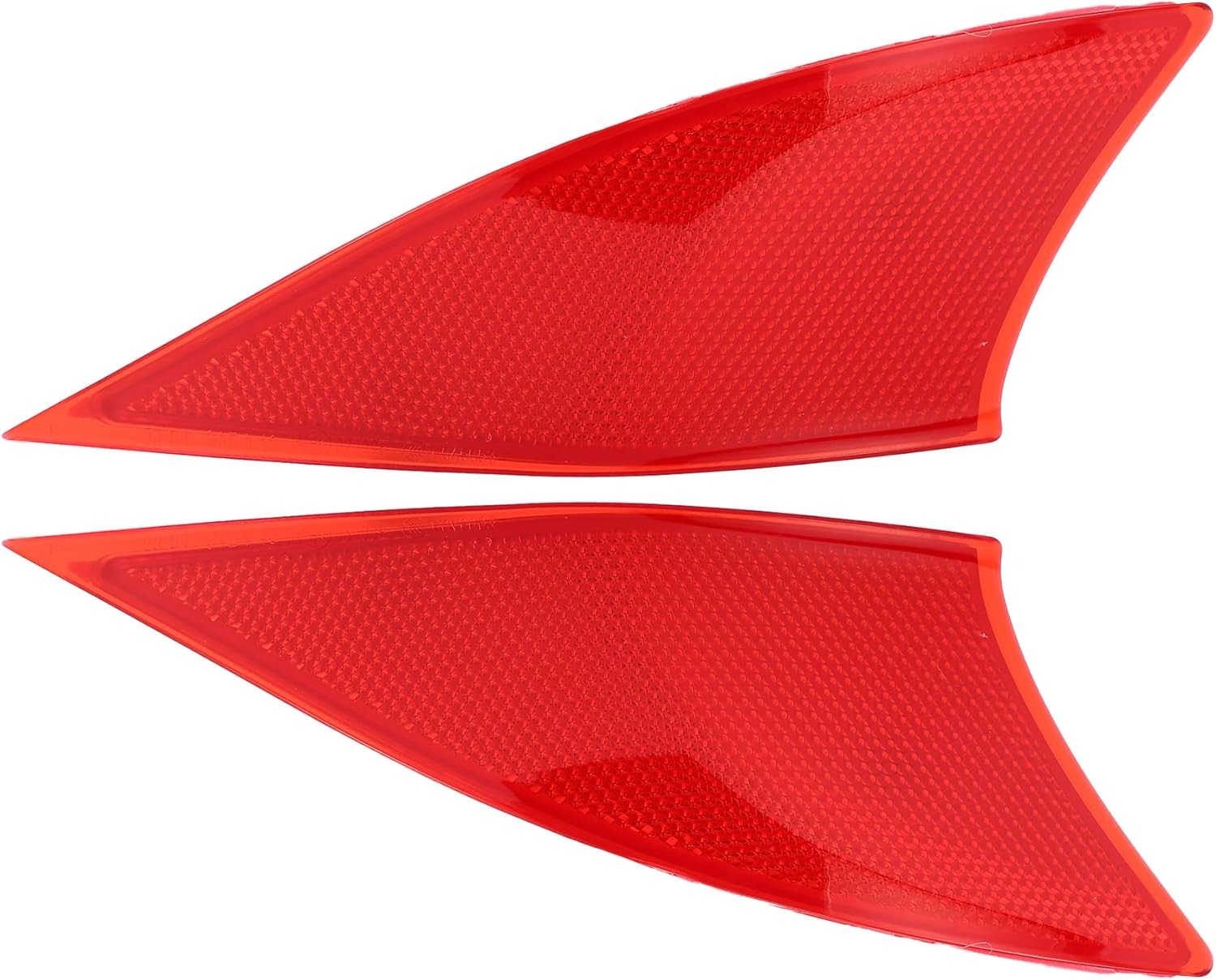 Bumper Reflector No.8192053051/8191053051 - Car Rear Left Right Bumper Reflector Side Marker - for Lexus IS350 LUXURY 2014-2021 Plastic Red - 1 Pair