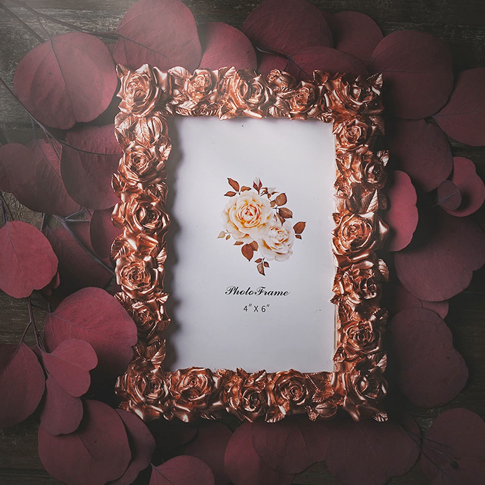 Fotolijsten Romantische roos bloem fotolijst handgemaakte hars