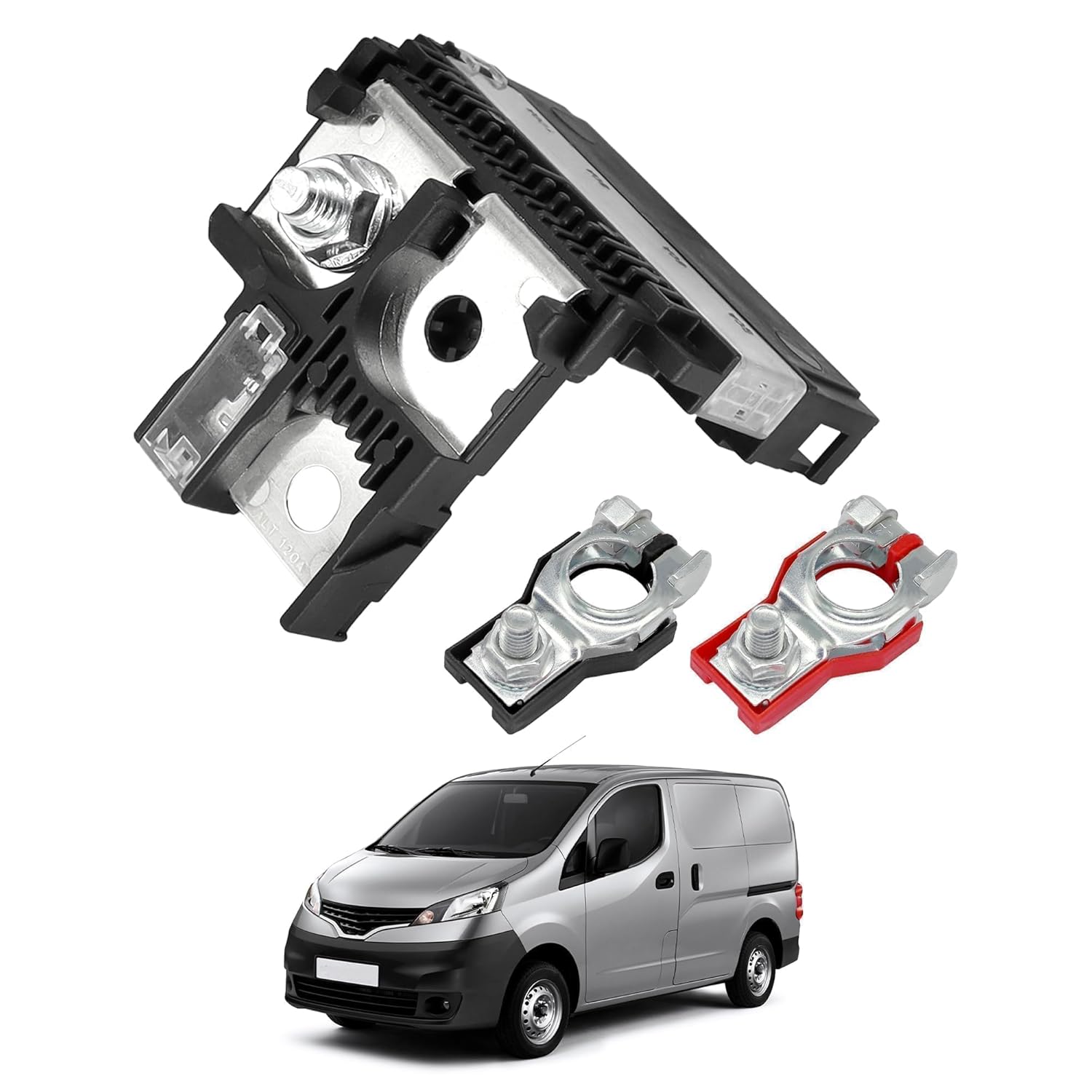 Battery Fuse and 24340-7F000 Positive Battery Terminal Clamp Compatible with Nissan 350Z 2003-2009 NV200 2013-2022 for Infiniti FX35 FX45 2003-2008 G35 2003-2007 Replace 24380-79913