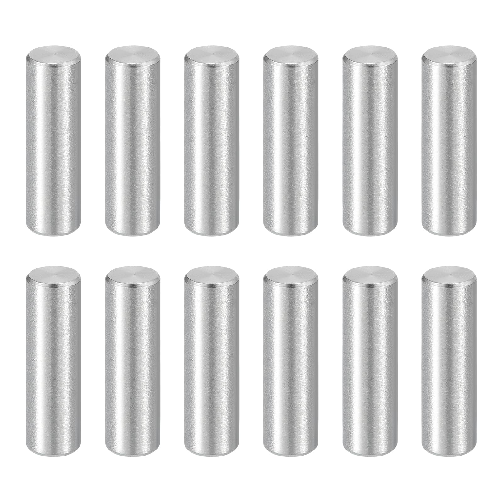 sourcing map 12Pcs 3/16 x 5/8 Inch Dowel Pin, 304 Stainless Steel Cylindrical Dowel Pins, Shelf Support Pegs Rod Fastener for Cabinet Furniture DIY Installation Industry Mechanical
