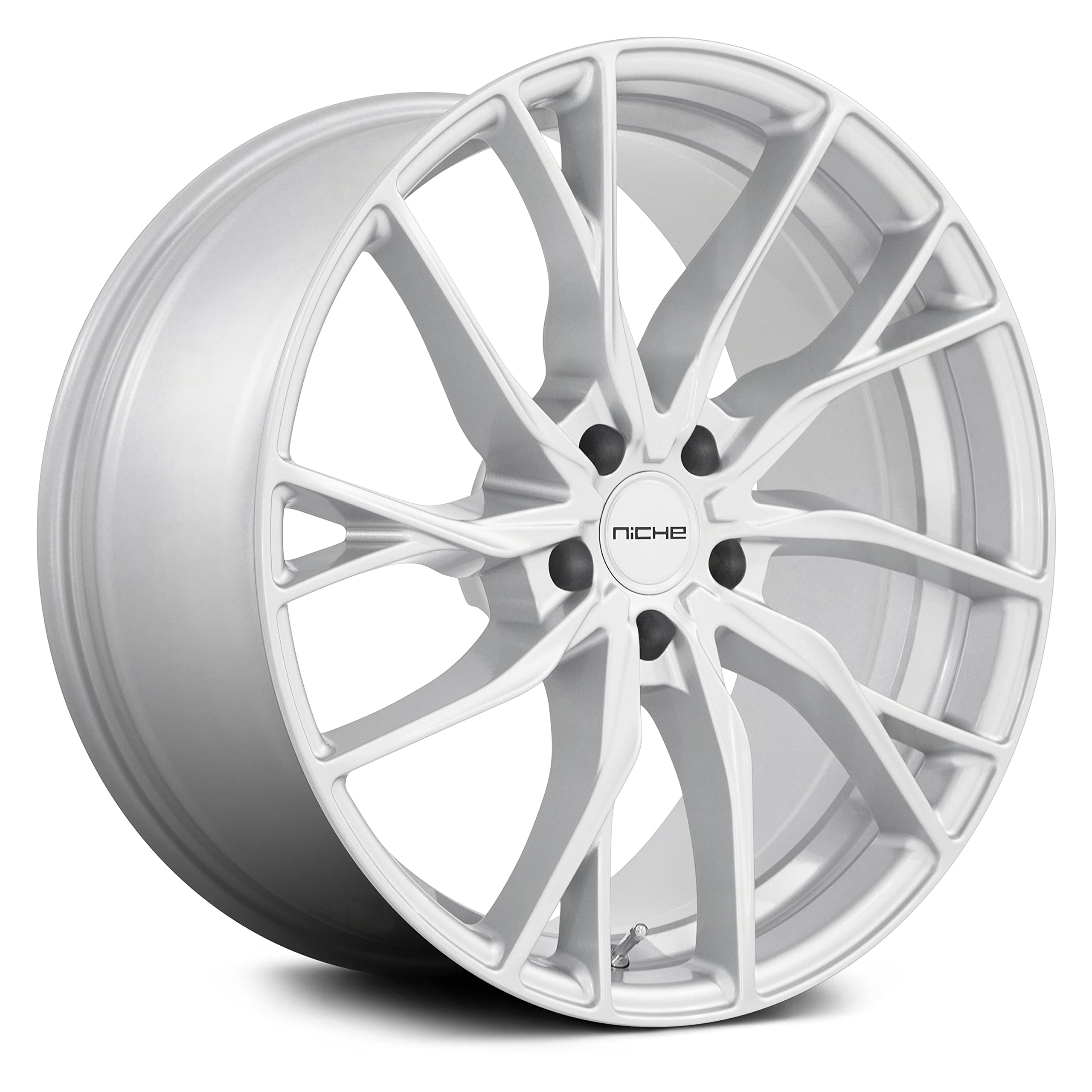 NICHE M273 NOVARA Silver Wheel with Aluminum (20 x 9. inches /5 x 114 mm, 25 mm Offset)