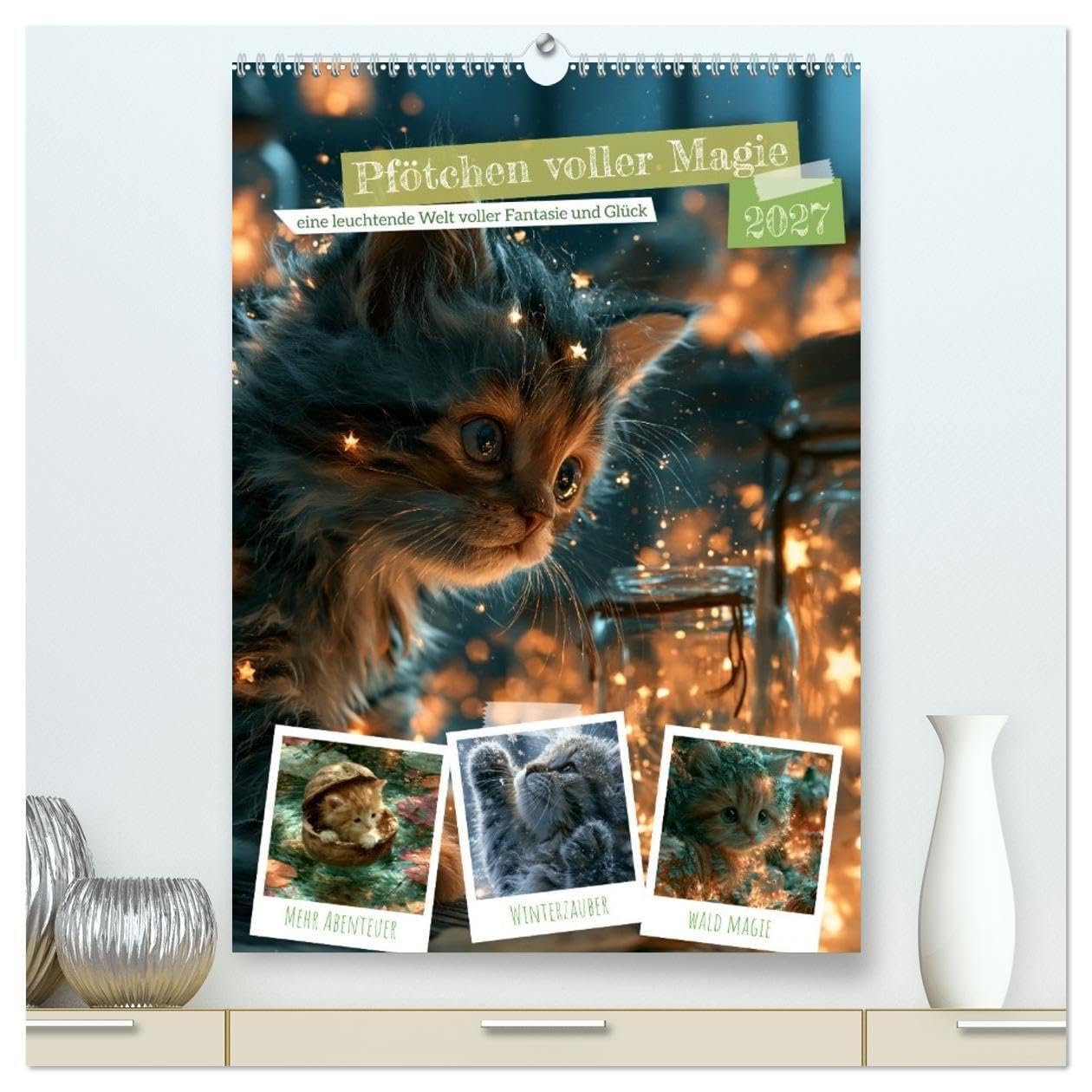 Pfötchen voller Magie (hochwertiger Premium Wandkalender 2027 DIN A2 hoch), Kunstdruck in Hochglanz: Ein liebevoll gestalteter Kalender voller Magie, ... Wohlfühlmomenten. (CALVENDO Tiere)
