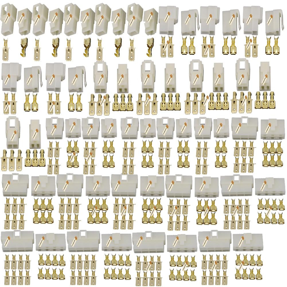 6.3MM 1 2 3 4 6 8Pin Automotive Electrical Wire Connector Male Female Socket Plug