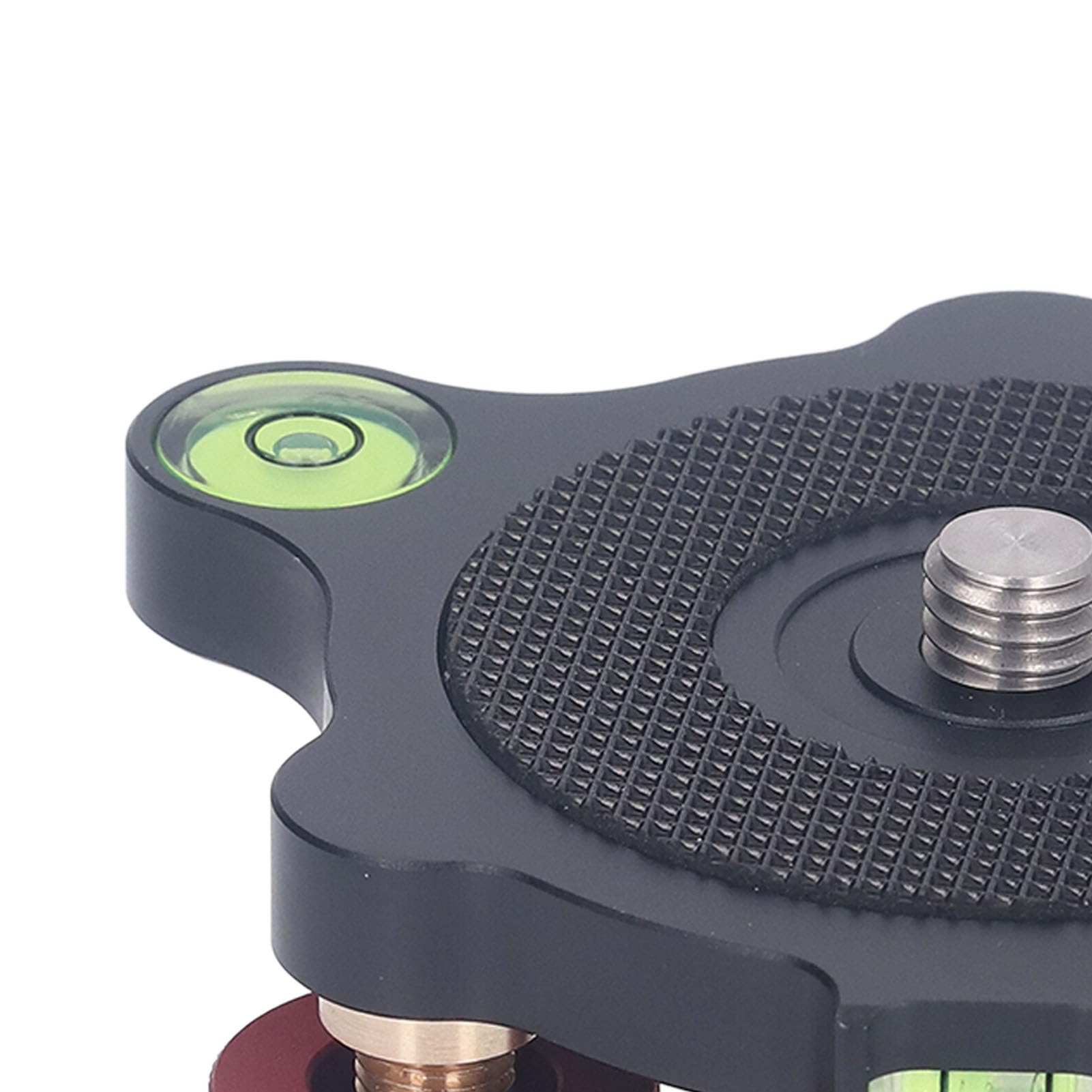 Cryfokt Regolazione Orizzontale Base della Testa del Treppiede Livella a Bolla Livellatore per Fotocamera Lega di Alluminio Leggero per la Fotografia All'aperto