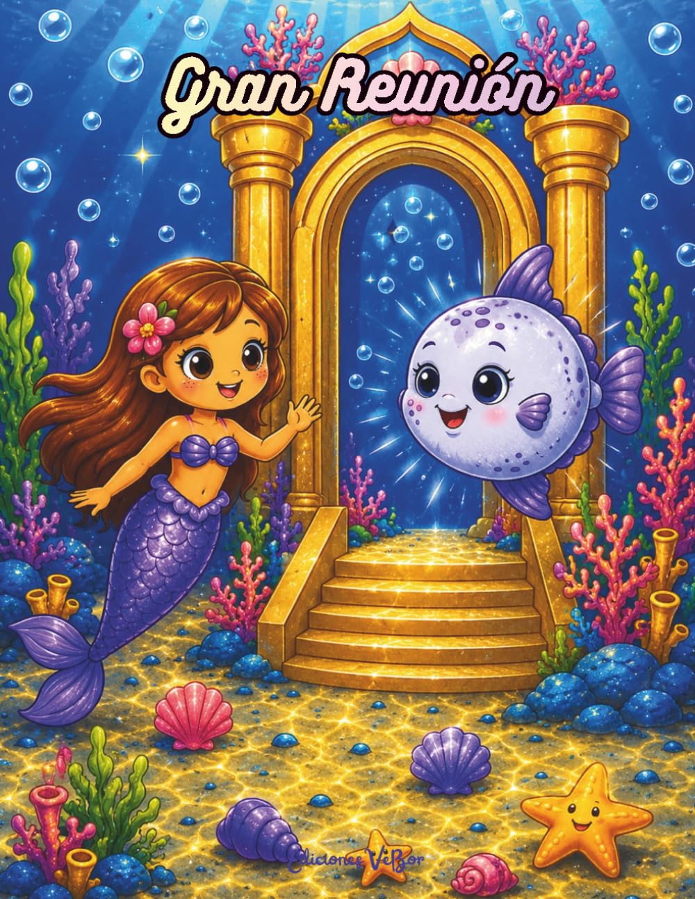Gran Reunión: Cuento Ilustrado a Color (Mi Libro de Sirenas y Amigos del Mar)