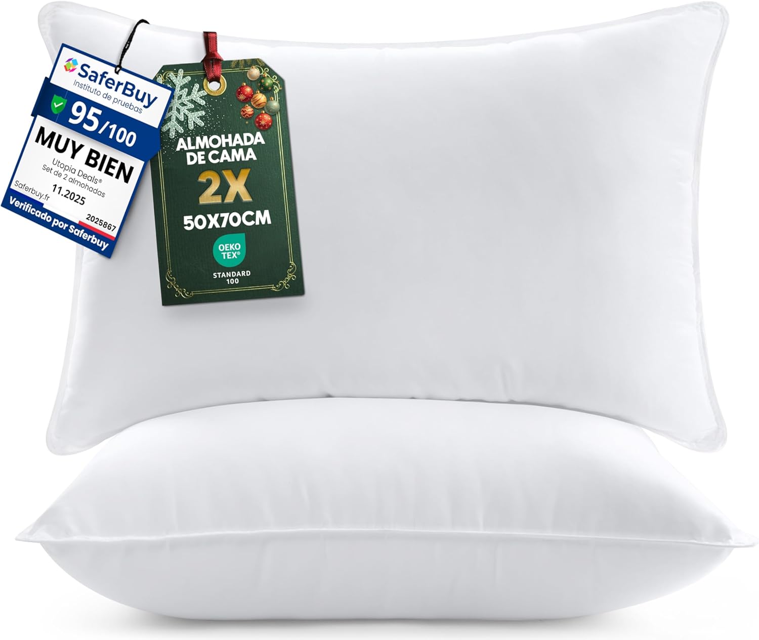 Utopia Bedding Almohadas 50x70