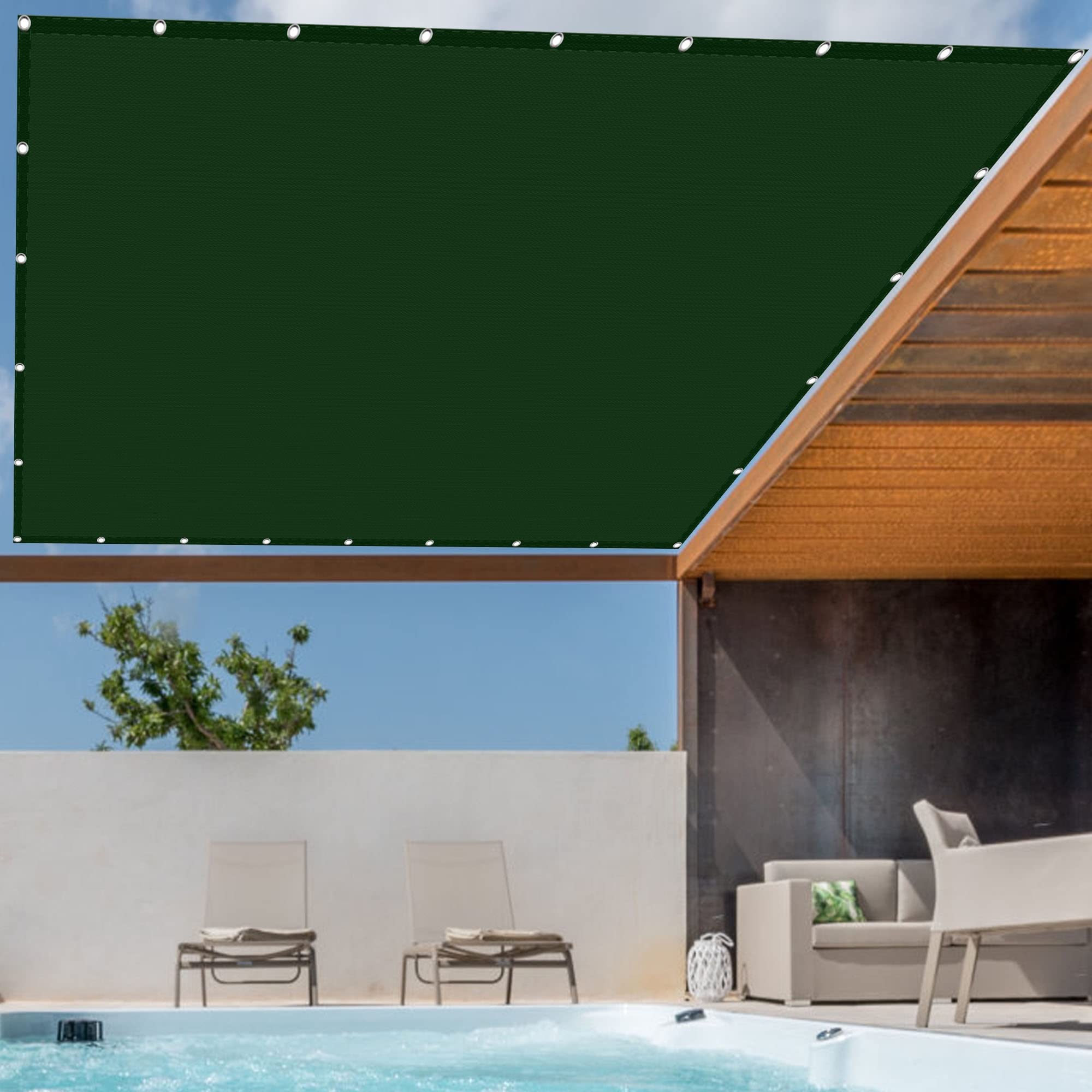 Zonneschermzeil voor buiten, 3 x 4 m met 98% UV-blok