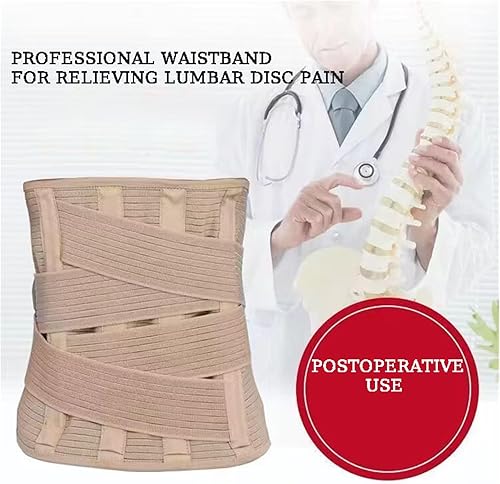 Miniatura 8 de Soporte postoperatorio para la columna lumbar - Cinturón de soporte de cintura abdominal para hernia de disco y alivio del dolor de ciática (XLXL y