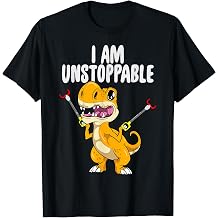 I Am Unstoppable T-rex Kawaii Dinosaur Trash Grabber T-Shirt