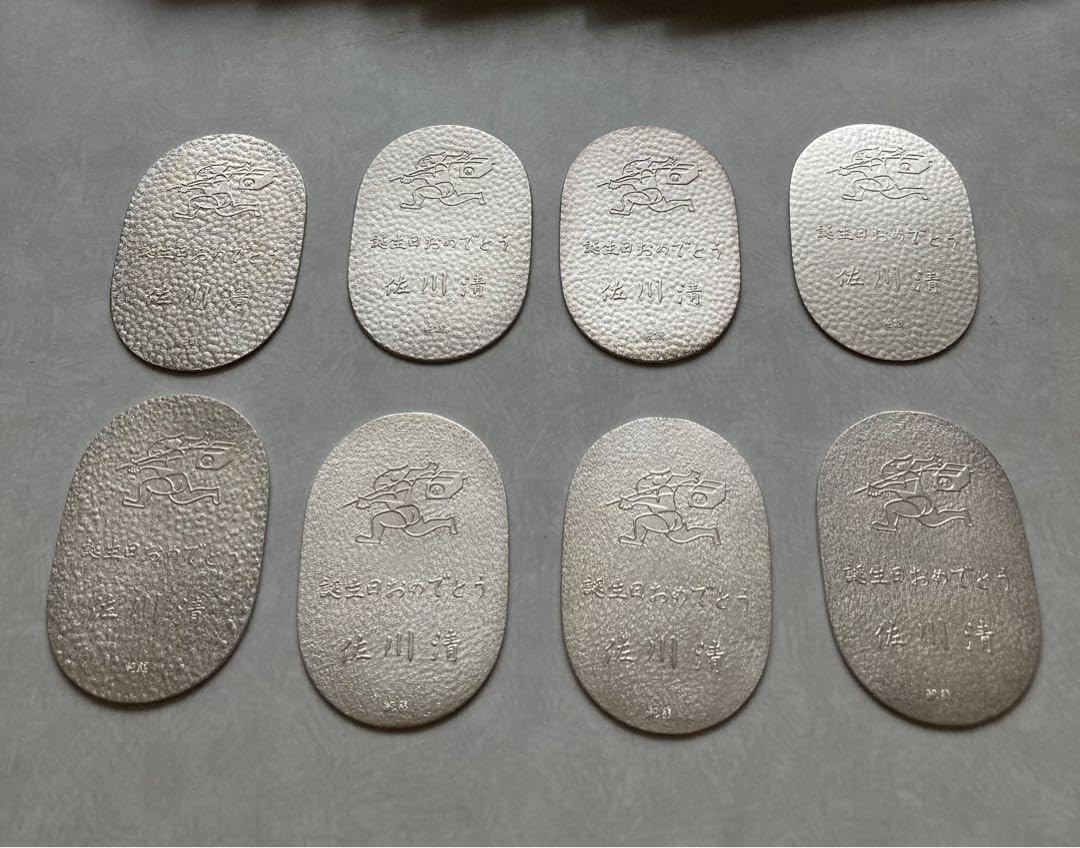 パ)純銀小判 佐川急便 誕生日記念 20g×5枚 総重量100g おまとめ 木 