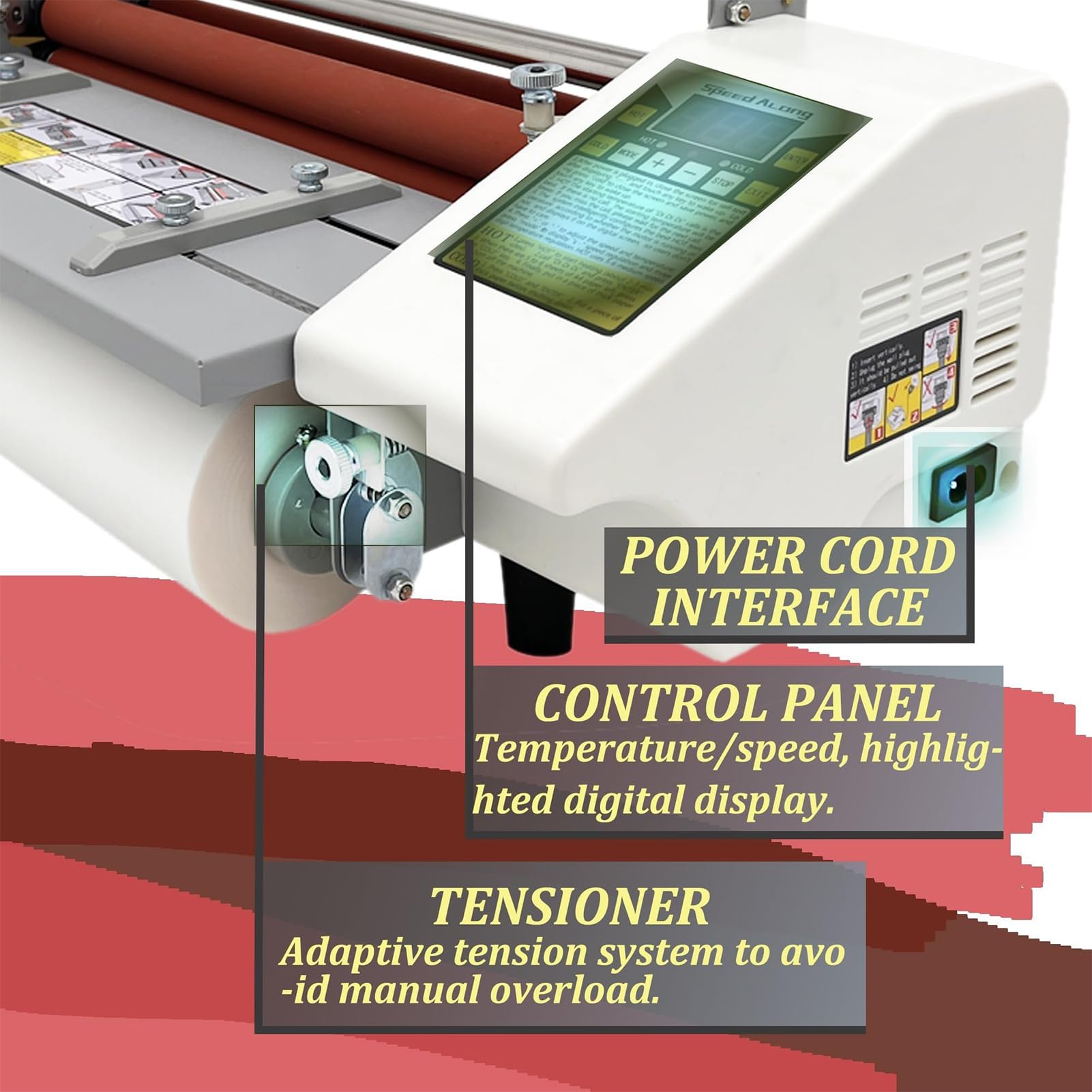 Macchina Plastificatrice Singola/Doppia Faccia, Plastificatrice a Rulli Caldo/Freddo A2 con Trasmissione a 9 Velocità e Inserimento Automatico dello Stampo, Macchina per Machine (Excluding Membrane)