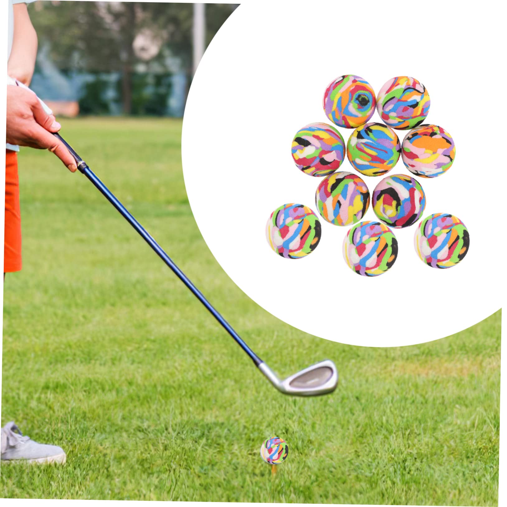 BESTonZON Pelota De Práctica Swing Color Entrenamiento Práctica De Tacto Práctica para De Jardín Entrenamiento De Golf Eva Coloreada