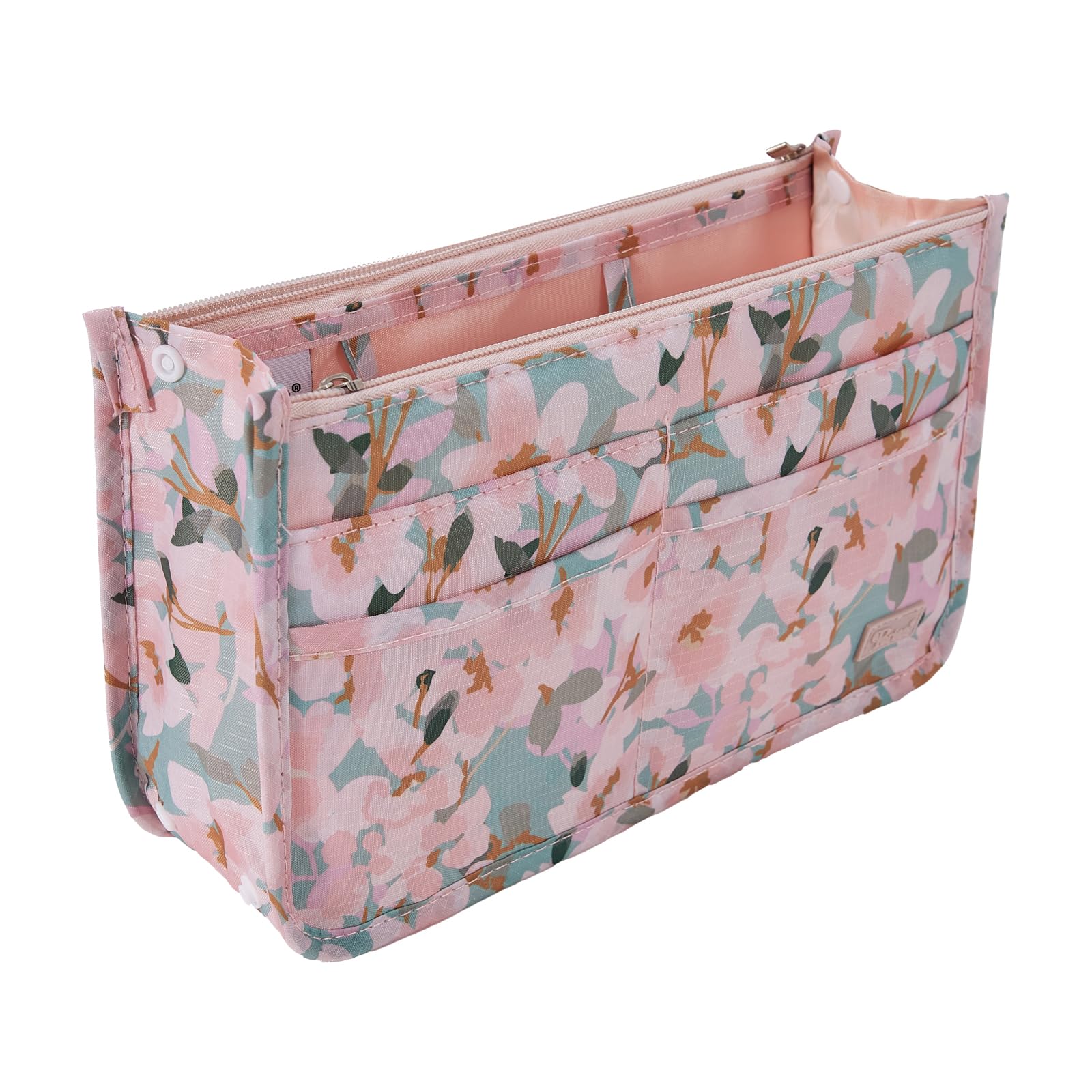 Periea 'Signature' Luxury Handbag Organiser Insert - 3 Sizes - (Painted Floral, Small)
