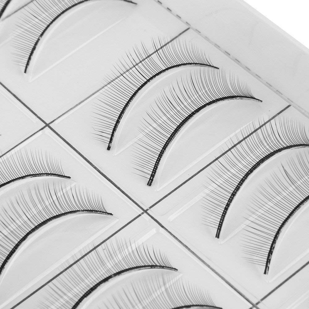 Beauty7 Cabeza Silicona de Maniquí Maquillaje Entrenamiento para Extensiones de Pestañas con Pestañas de Práctica Autoadhesivas