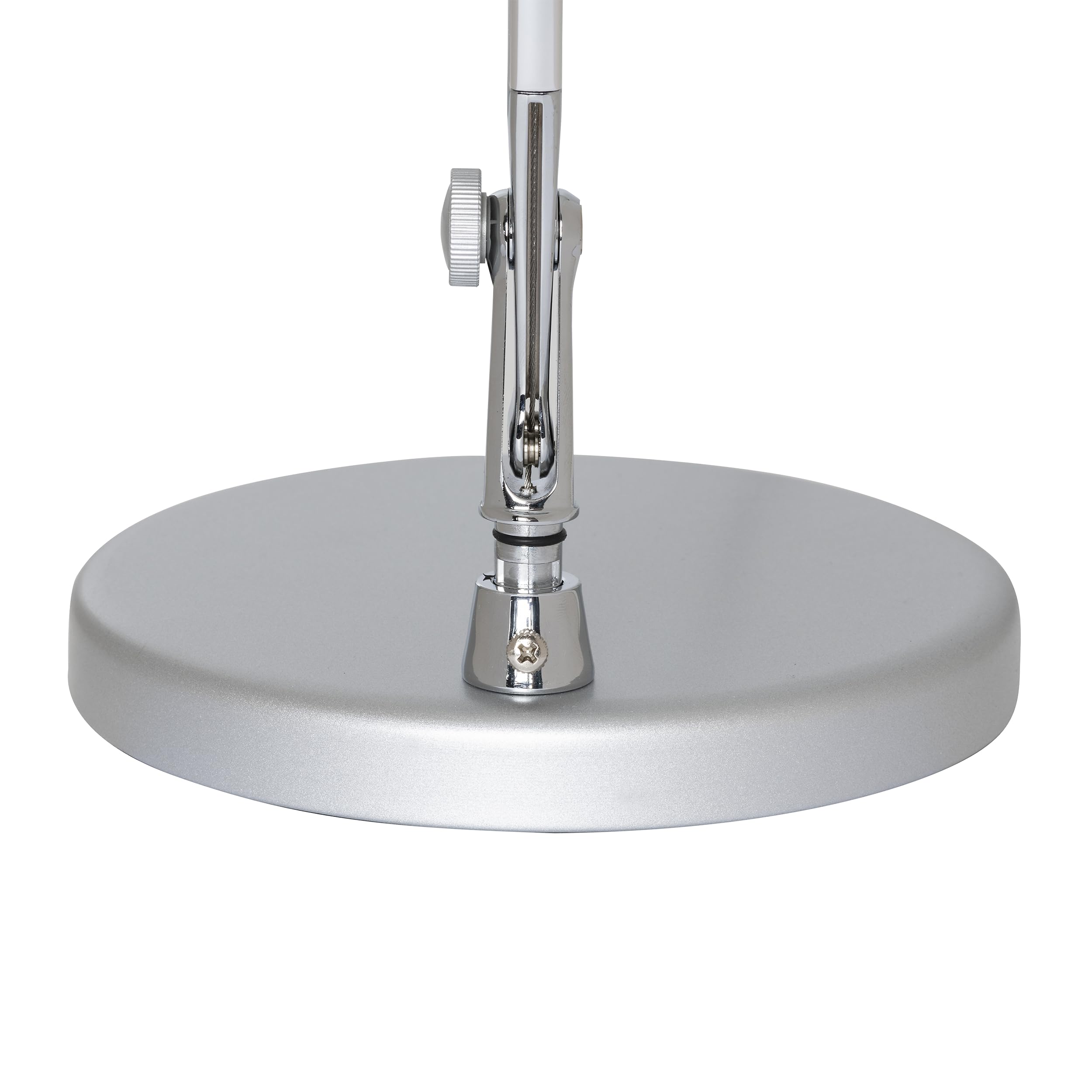 Unilux LED Schreibtischlampe Senza, dimmbar, silbergrau