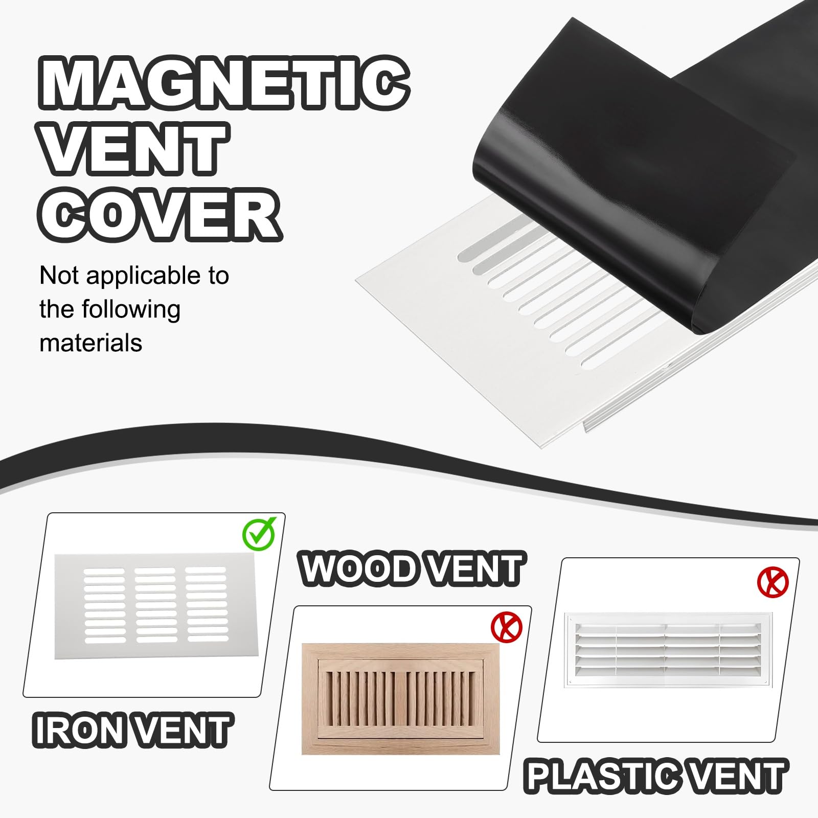 PATIKIL 254 x 254 mm Magnetic Vent Cover - Image 4