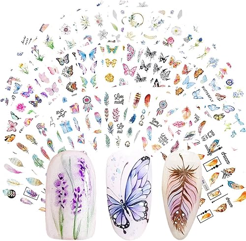 36 hojas de calcomanías de uñas para arte de uñas, 3D autoadhesivas, juego de decoración de uñas para mujeres y niñas pequeñas (1)