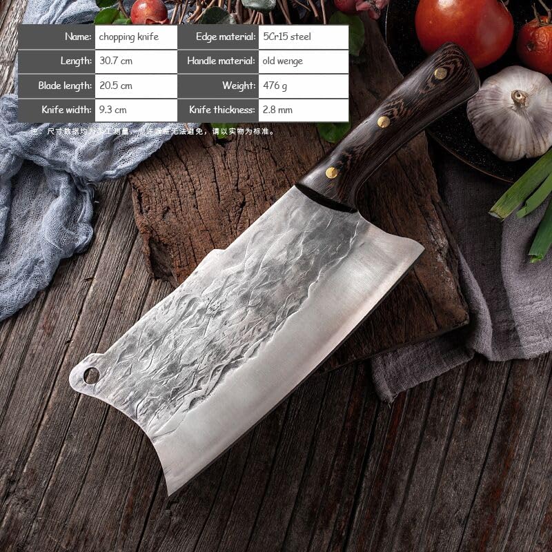DAXXIN Meat Cleaver,Cleaver Knife, Forging Boning Knife Meat Cleaver Japanese High Carbon Steel Knife Hand-Made Chef Tang Sliced With Kitchen Knife Butcher Knife