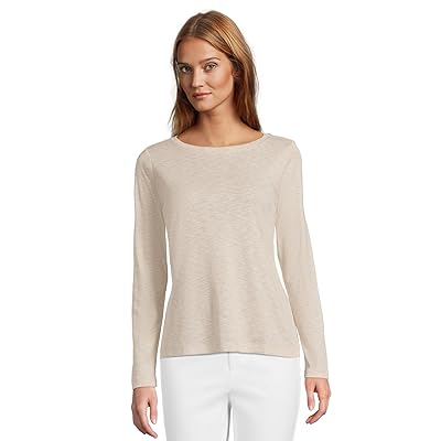NIC+ZOE Petite Long Sleeve Boat T Shirts Women