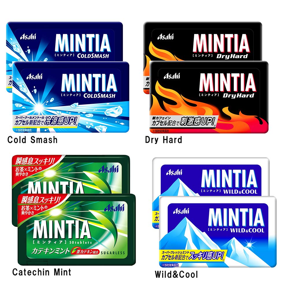 Amazon.com : Mintia Assortment 0.2oz 4Types × 2pcs Japanese Tablet