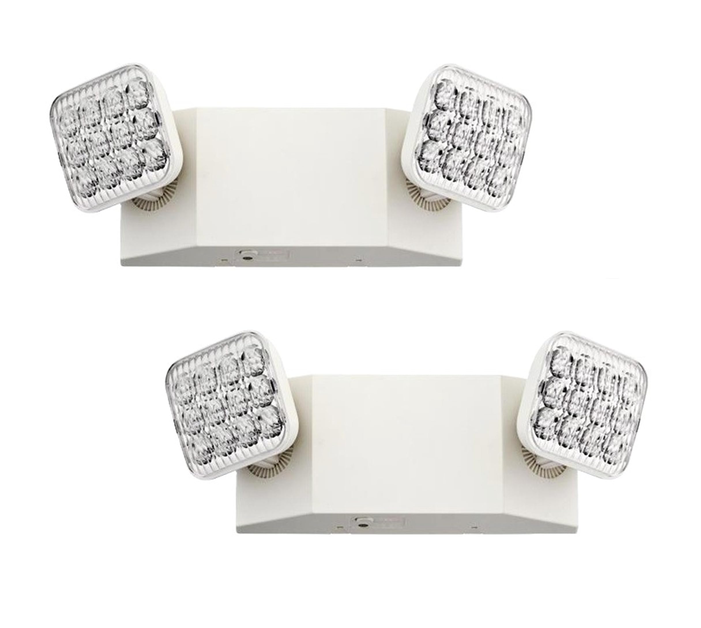 Lithonia Lighting Basics LED Emergency Light, Adjustable Heads 120/277V 2Pk