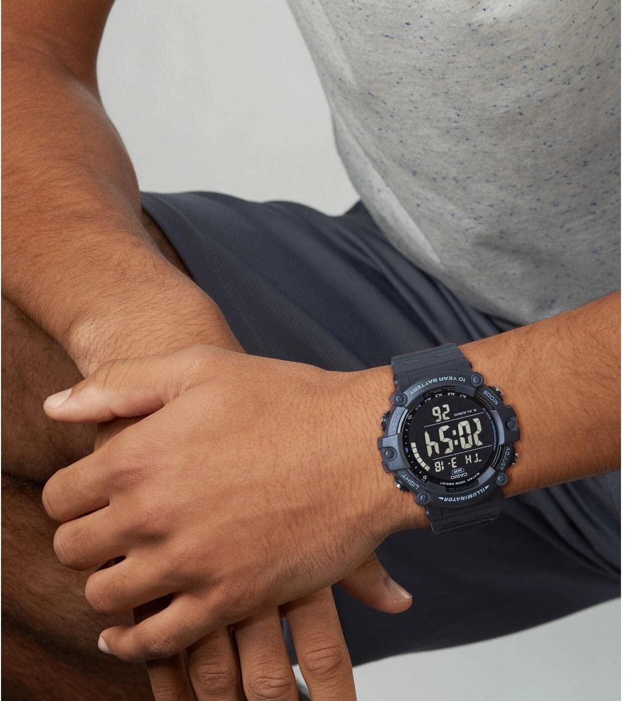 Casio - Coll Sports Armbanduhr AE-1500WH-8BVEF - Herren Uhr - Wasserdicht - Digital - Mit Kunststoffband - Blau
