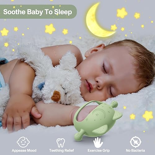 Miniatura 5 de Mordedores para bebés de 0 a 6 meses, juguetes de dentición para bebés de 0 a 6 meses, juguetes masticables para bebés que nunca se caen, para