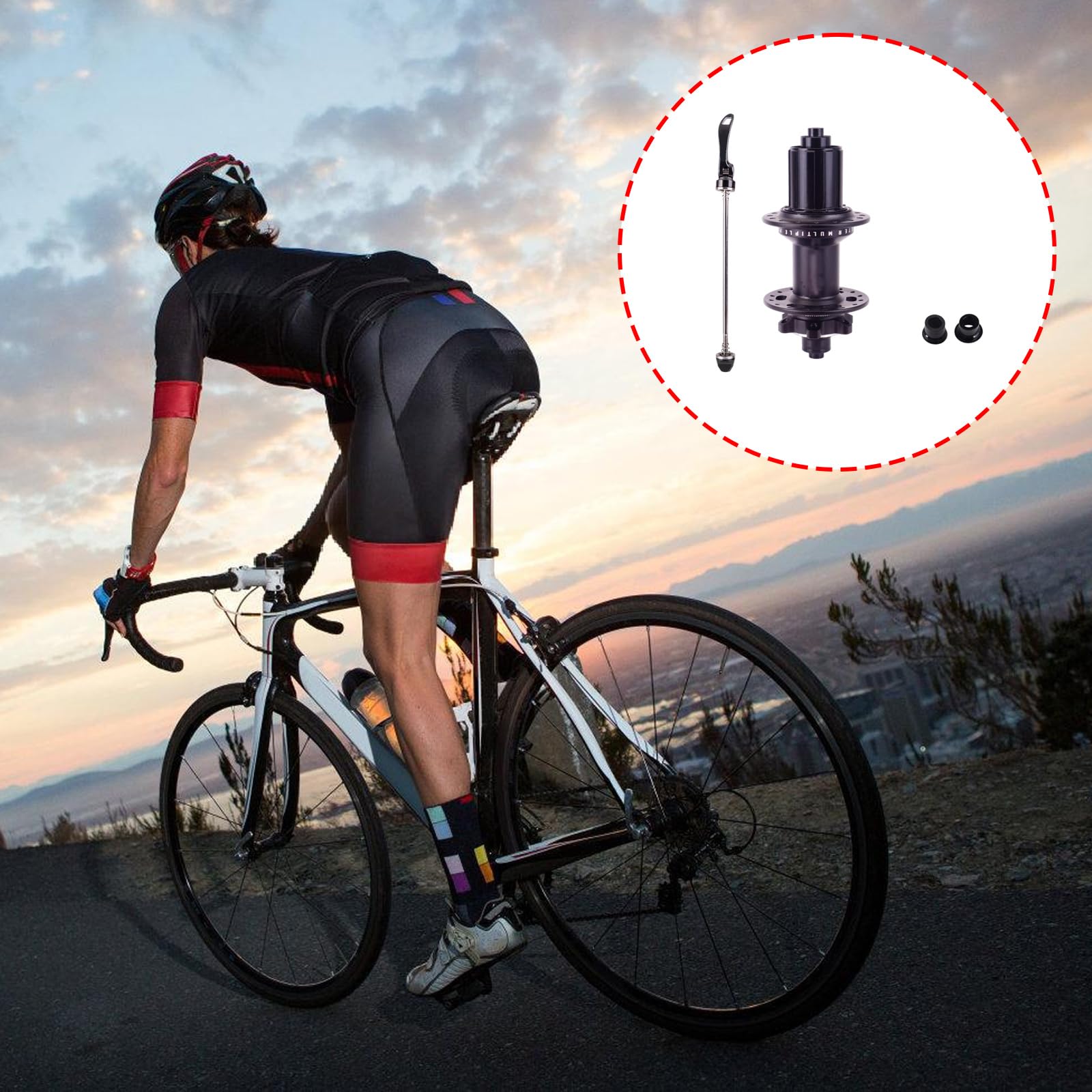 28/32/36 fori biciclette freno a disco mozzo di ricambio mozzi posteriori mountain bike 135 mm ruota a rilascio rapido foro durevole bici freno a disco