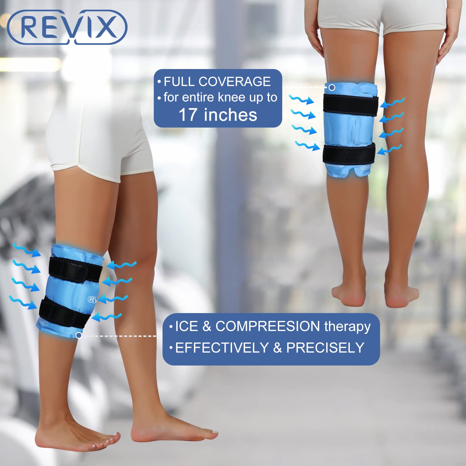 Buy REVIX XL Knee Ice Pack Wrap Around Entire Knee After Surgery
