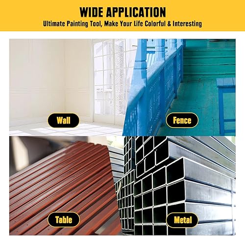 Miniatura 6 de Mellif - Pulverizador de pintura inalámbrico, pistola de pulverización sin escobillas HVLP mejorada para batería DeWalt 20V MAX (sin batería), fácil