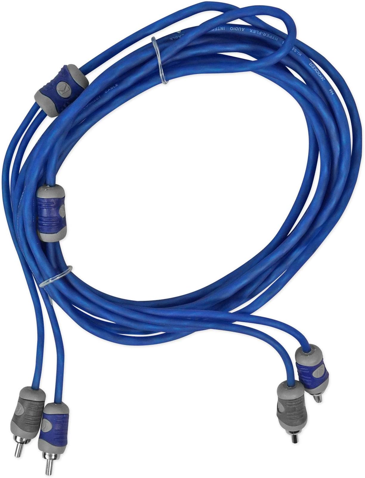 KICKER 46KI24 K-Series 2-Channel RCA Interconnect, 4.0 Meter