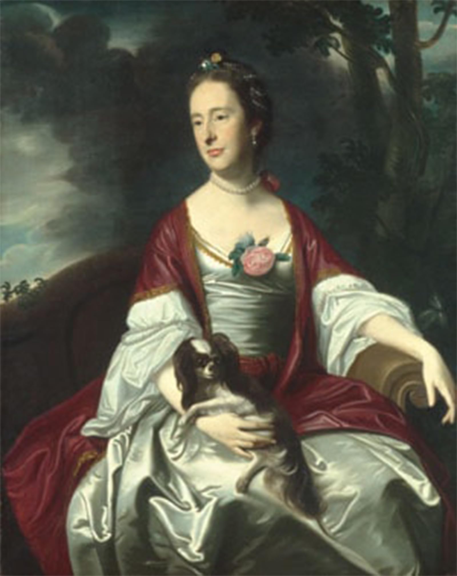 POSTERIIk Famous Modern Artwork Art Mural Mrs.Jerathmael Bowers by John Singleton Copley Oil Paintings Pictures for Home Decor 60x90cm